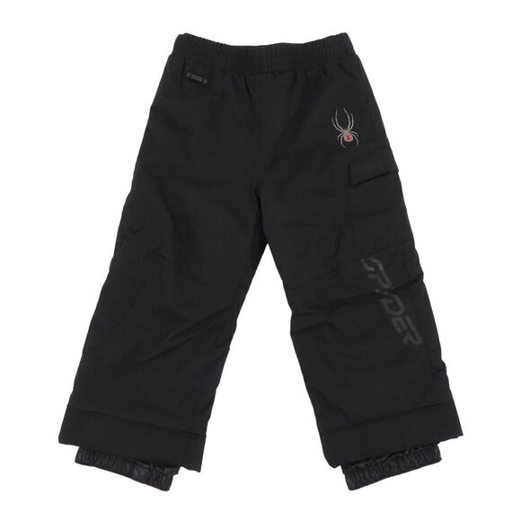 Spyder Unisex Kids Child 4 Solid Black Winter Snow Pants Pockets XT Waterproof - Picture 1 of 13